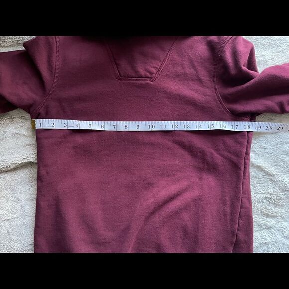 THE North Face burgundy cowl neck hiking light weight sweater medium - Picture 9 of 9